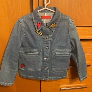 Sonya Rykiel Little Girl Denim Embroidered Jacket